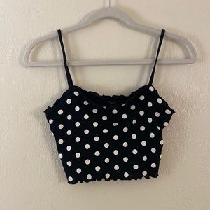 top shop polka dot shirt